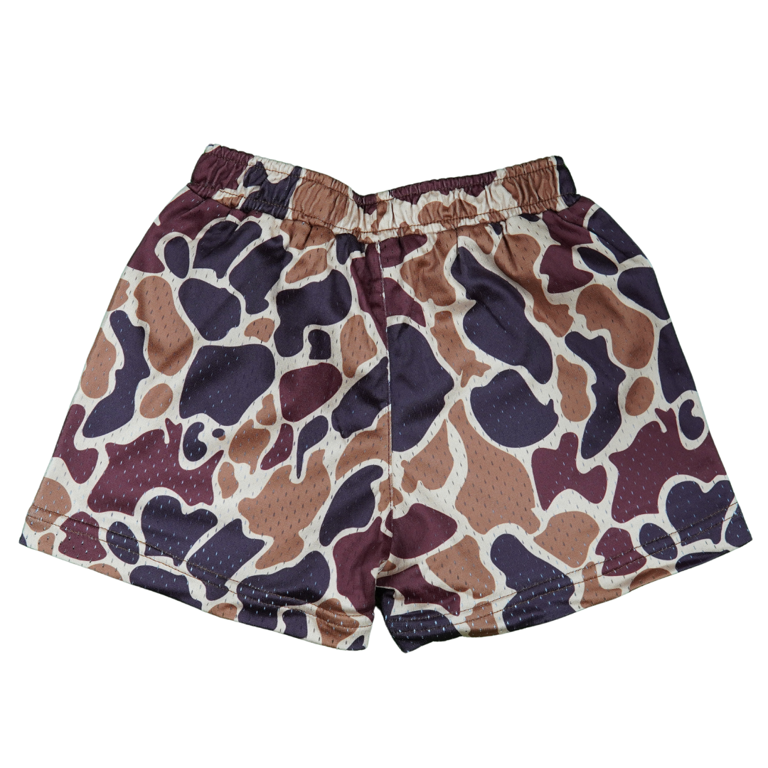 BatWrapz Vintage Duck Camo Baseball Training Shorts - Toddler