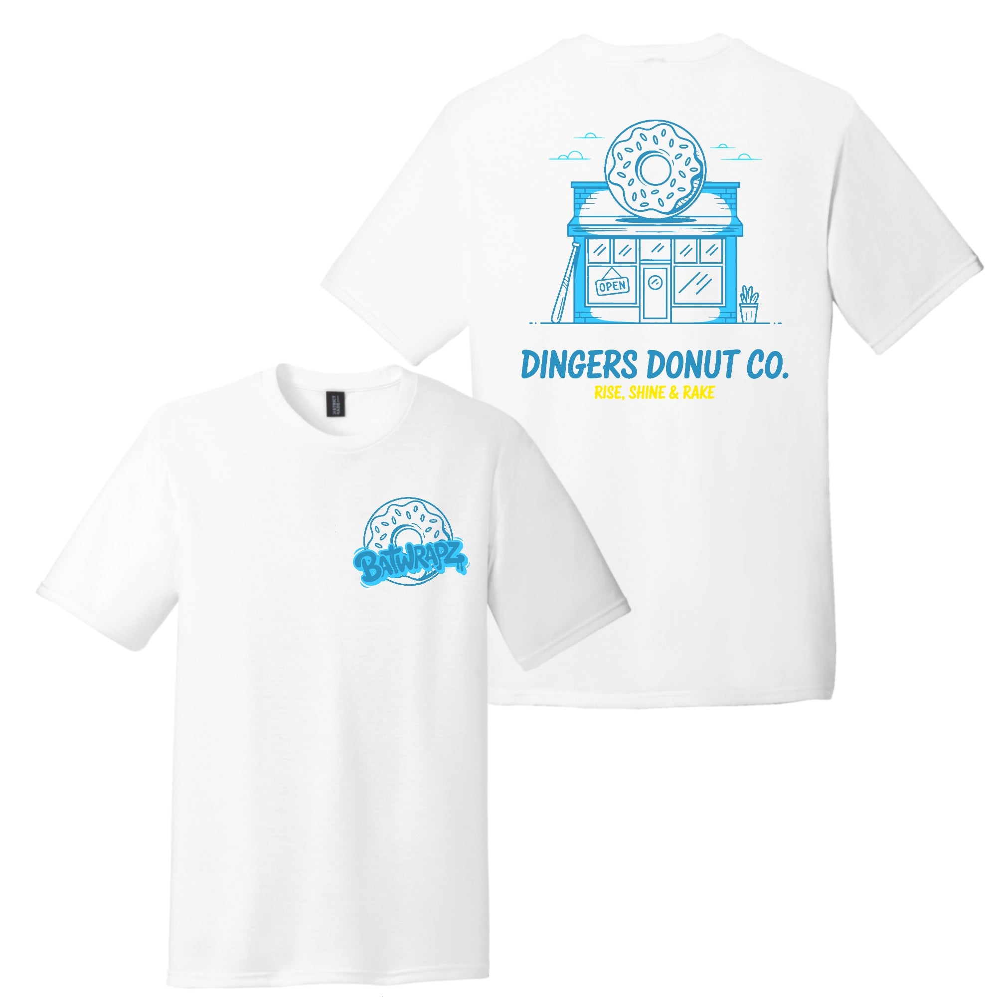 BatWrapz Dingers Donut Co. T-Shirt White - Youth