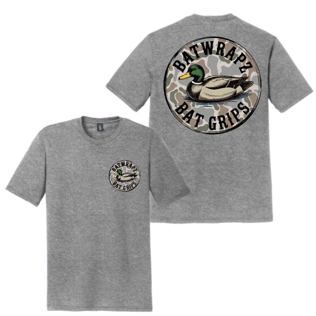 BatWrapz Baseball Duck Decoy T-Shirt Gray - Youth