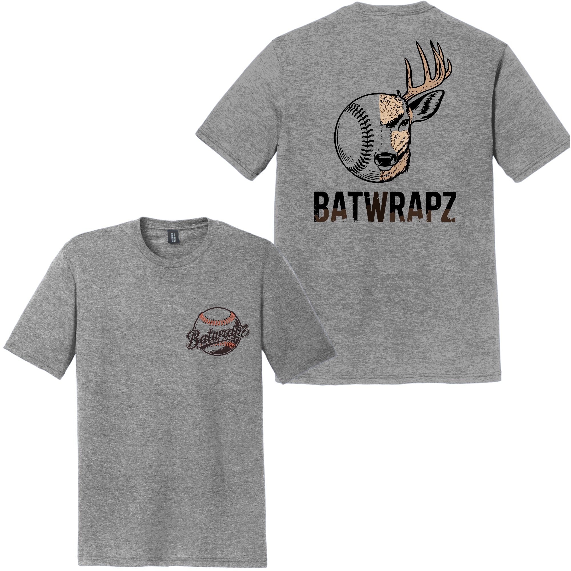 BatWrapz "Seasons Collide" Adult Tee - Grey