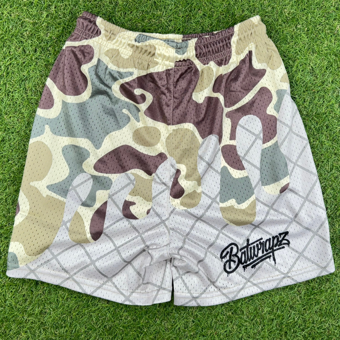 BatWrapz Duck Camo Ice Cream Training Shorts - Youth