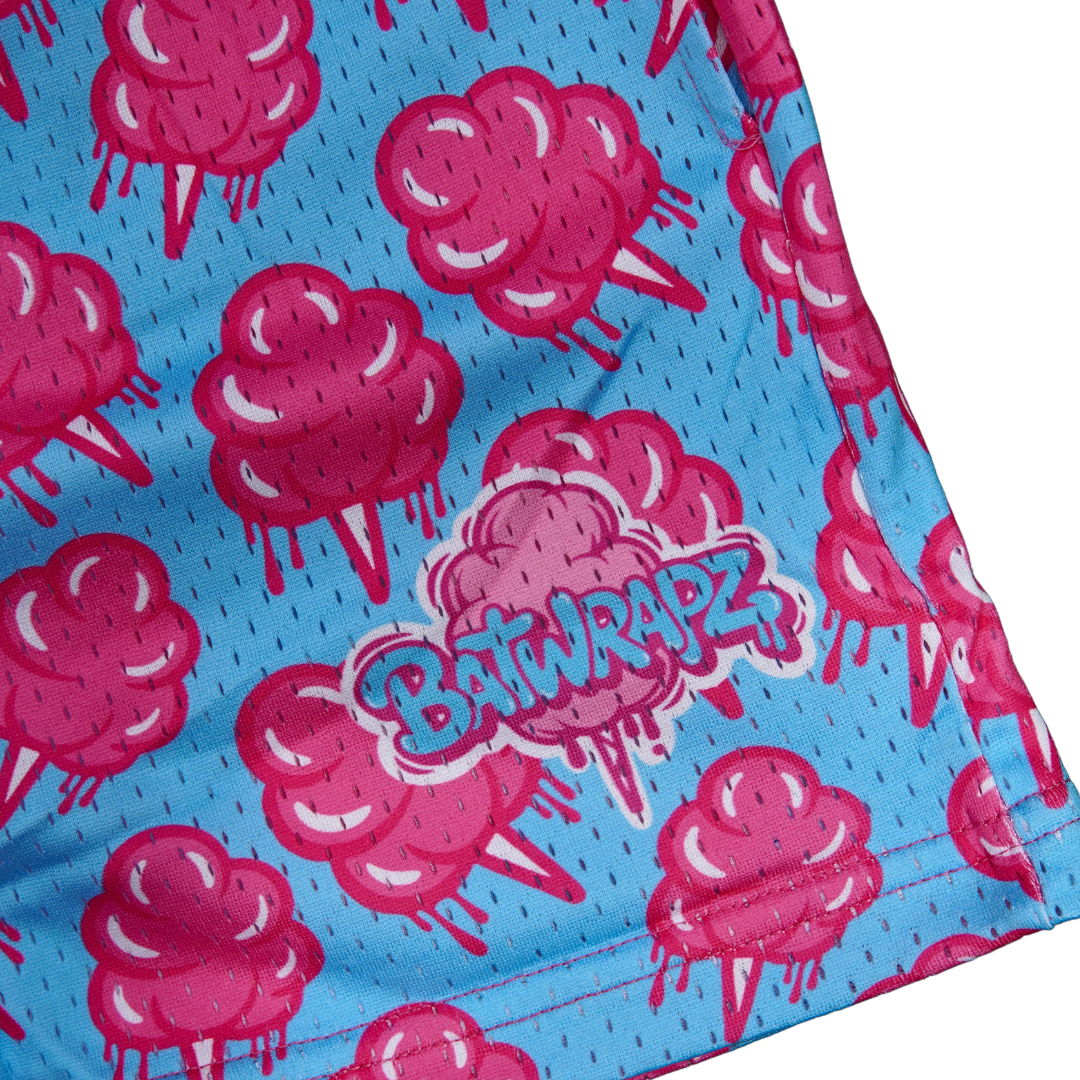 BatWrapz Cotton Candy Training Shorts Blue - Youth