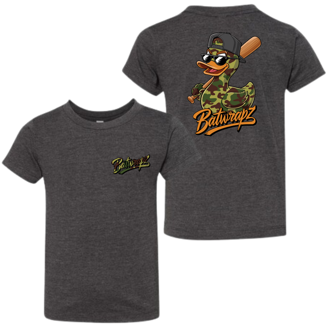 BatWrapz "Camo Duck" Toddler T-Shirt - Gray