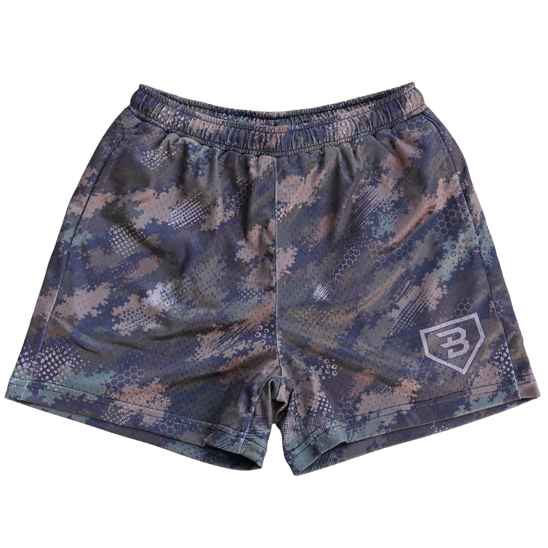 BatWrapz Backwater Camo Training Shorts - Youth