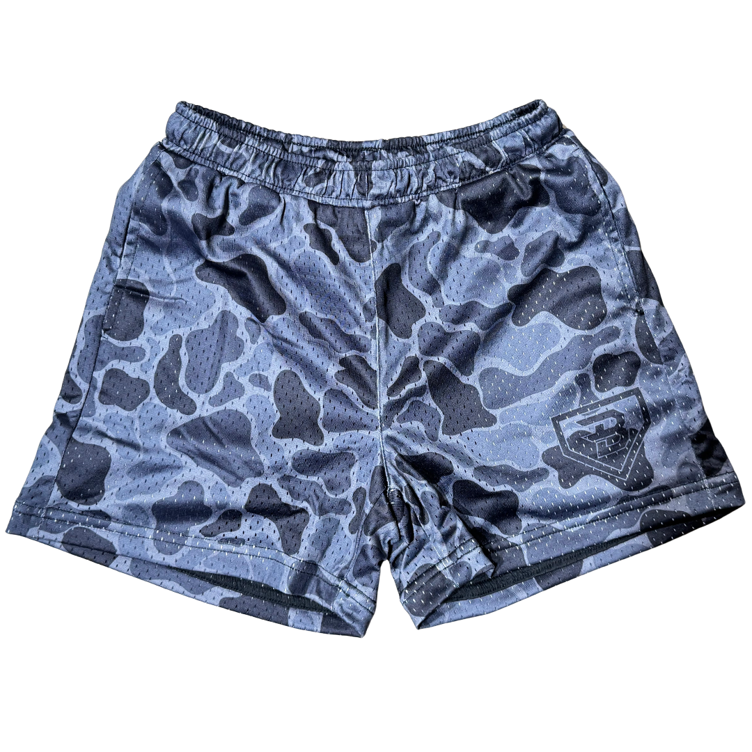 BatWrapz Midnight Duck Camo Training Shorts - Youth