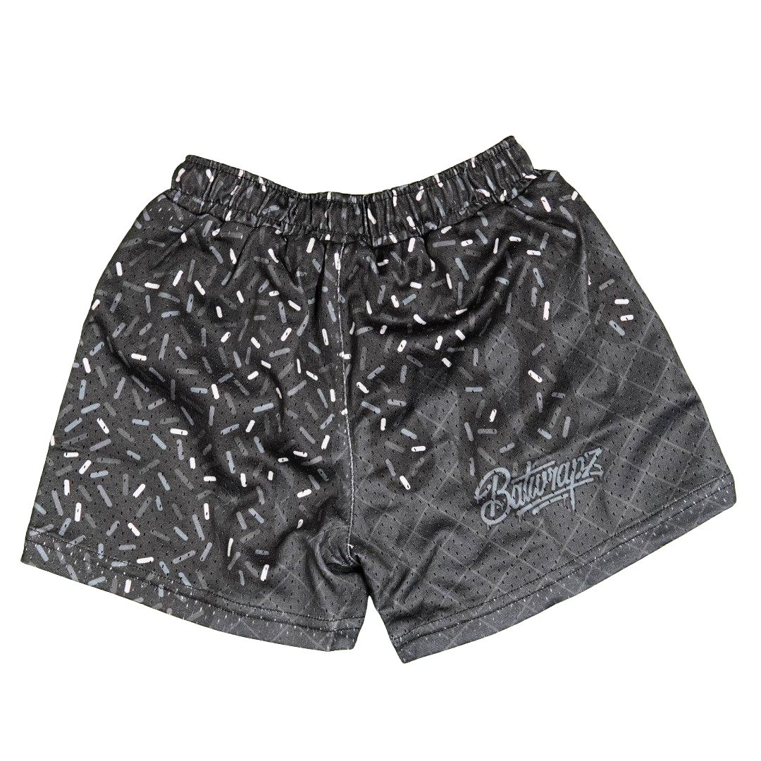 BatWrapz Black Ice Cream Baseball Training Shorts - Toddler