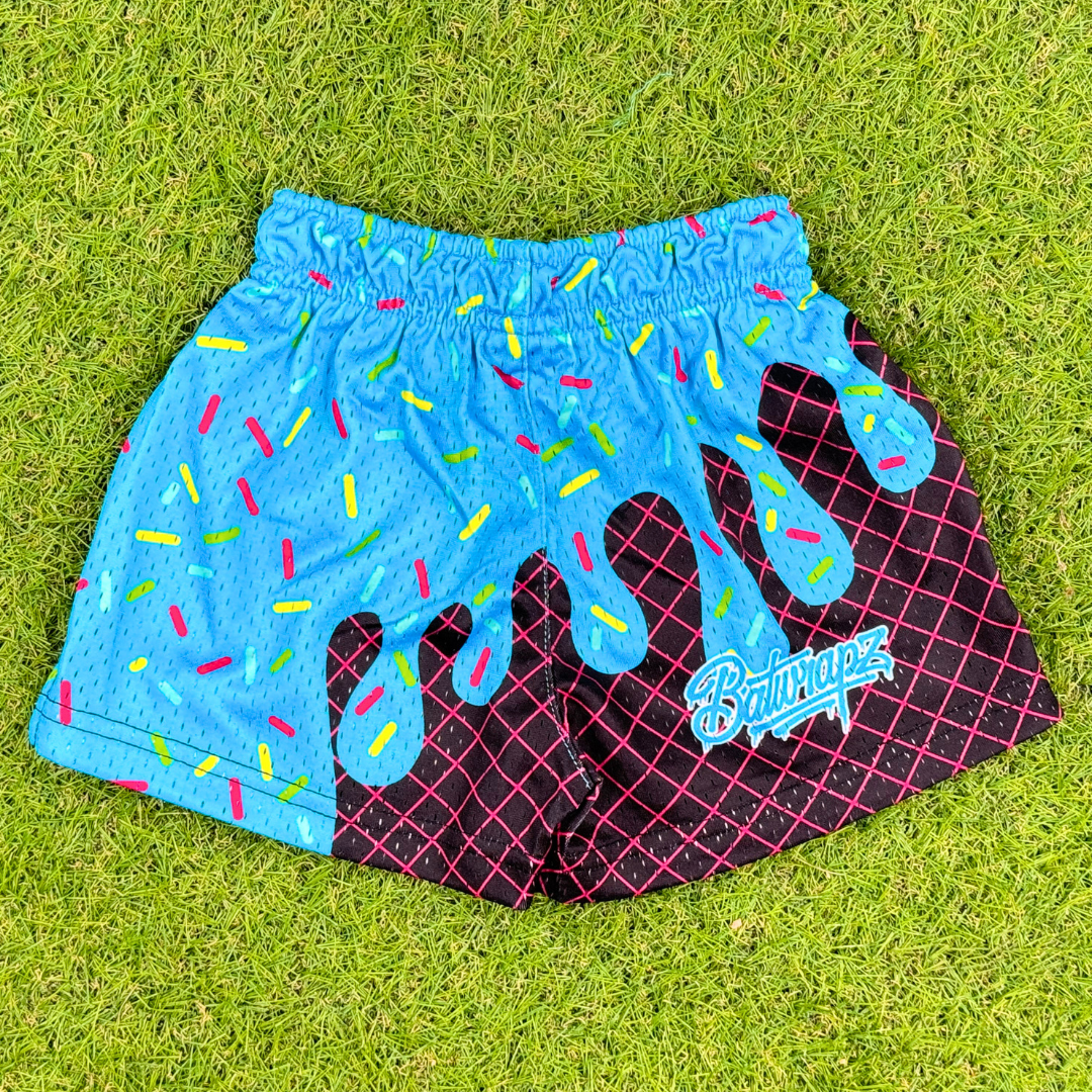 BatWrapz Blue Ice Cream Baseball Training Shorts - Toddler