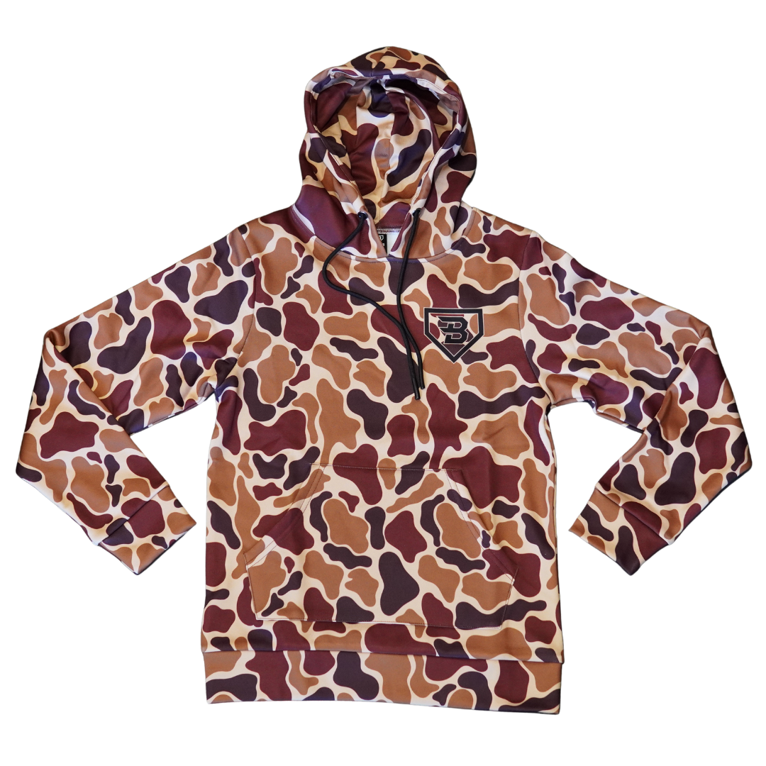 BatWrapz Vintage Duck Camo Training Hoodie Brown - Youth