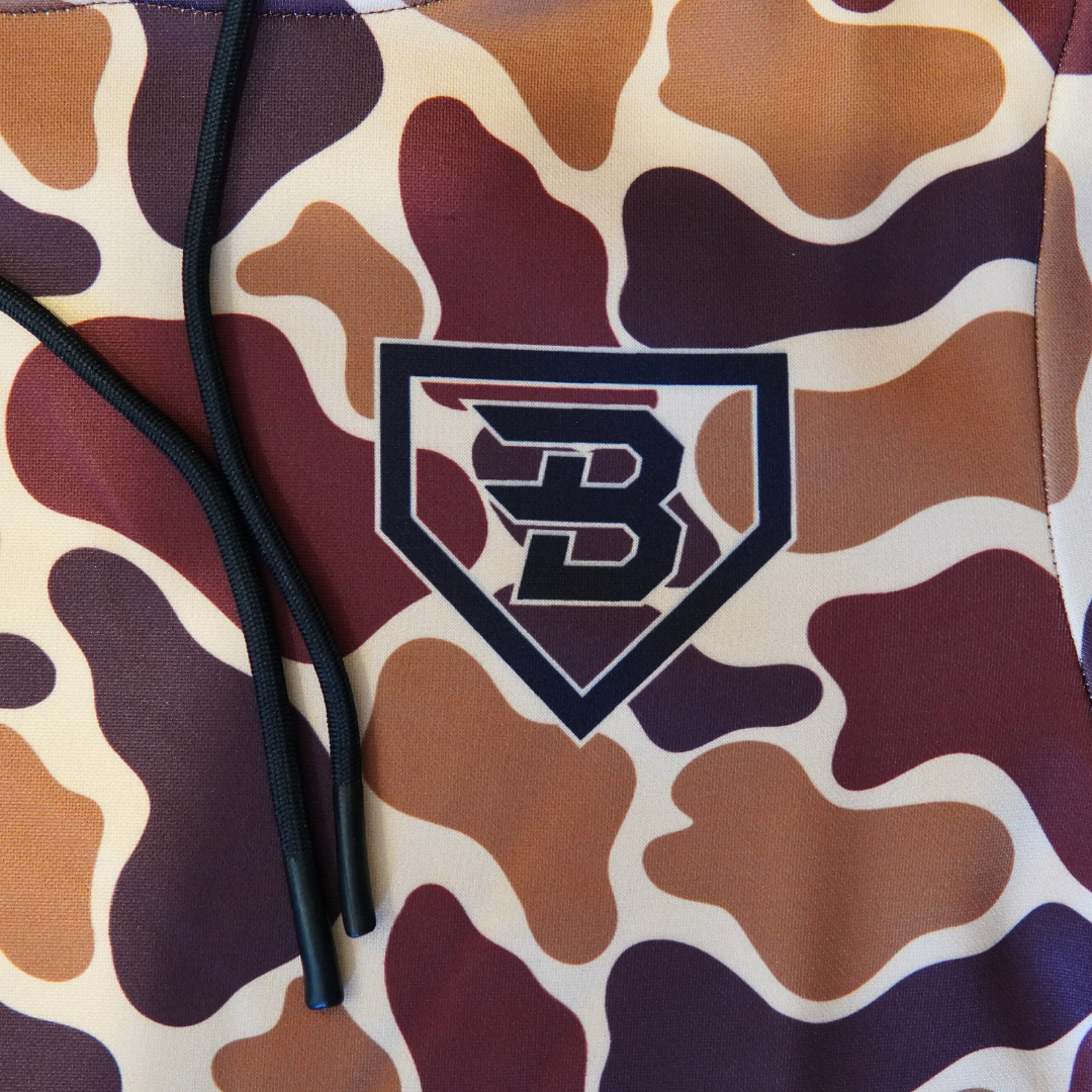 BatWrapz Vintage Duck Camo Training Hoodie Brown - Youth