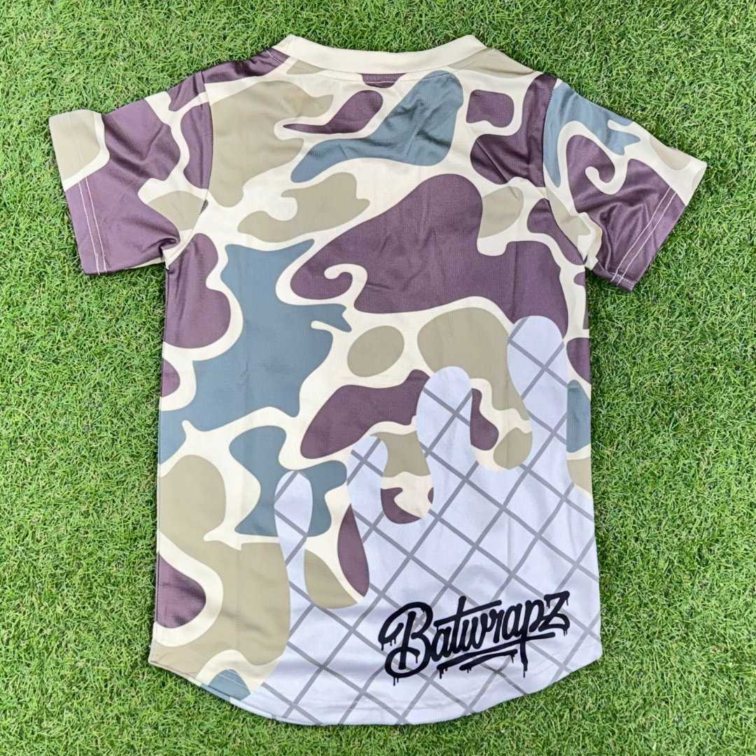 BatWrapz Baseball Ice Cream Short Sleeve Training Tee Youth - Camo