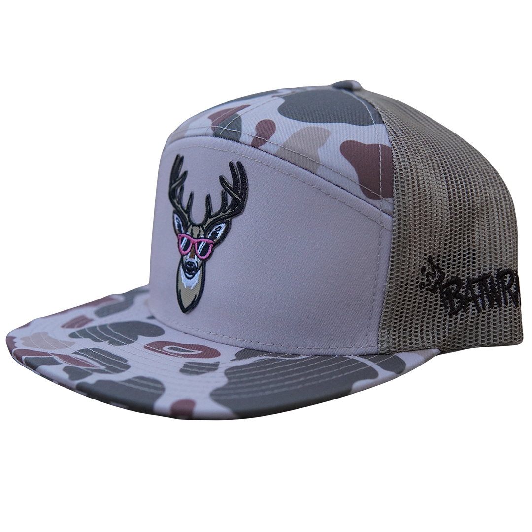 BatWrapz "Ball Park Buck" Hat 7 Panel Snap Back - Sandstone