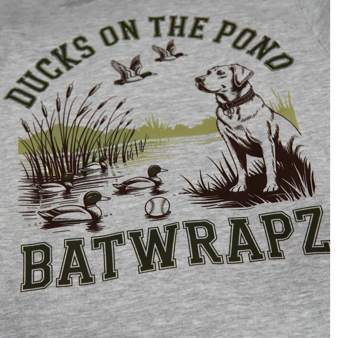 BatWrapz Ducks on the Pond Hoodie Youth - Gray