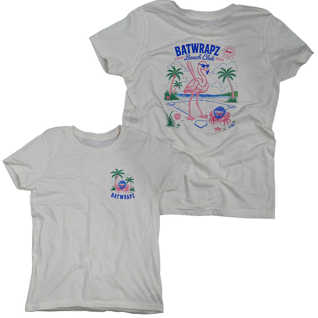 BatWrapz Beach Club T-Shirt Natural - Youth