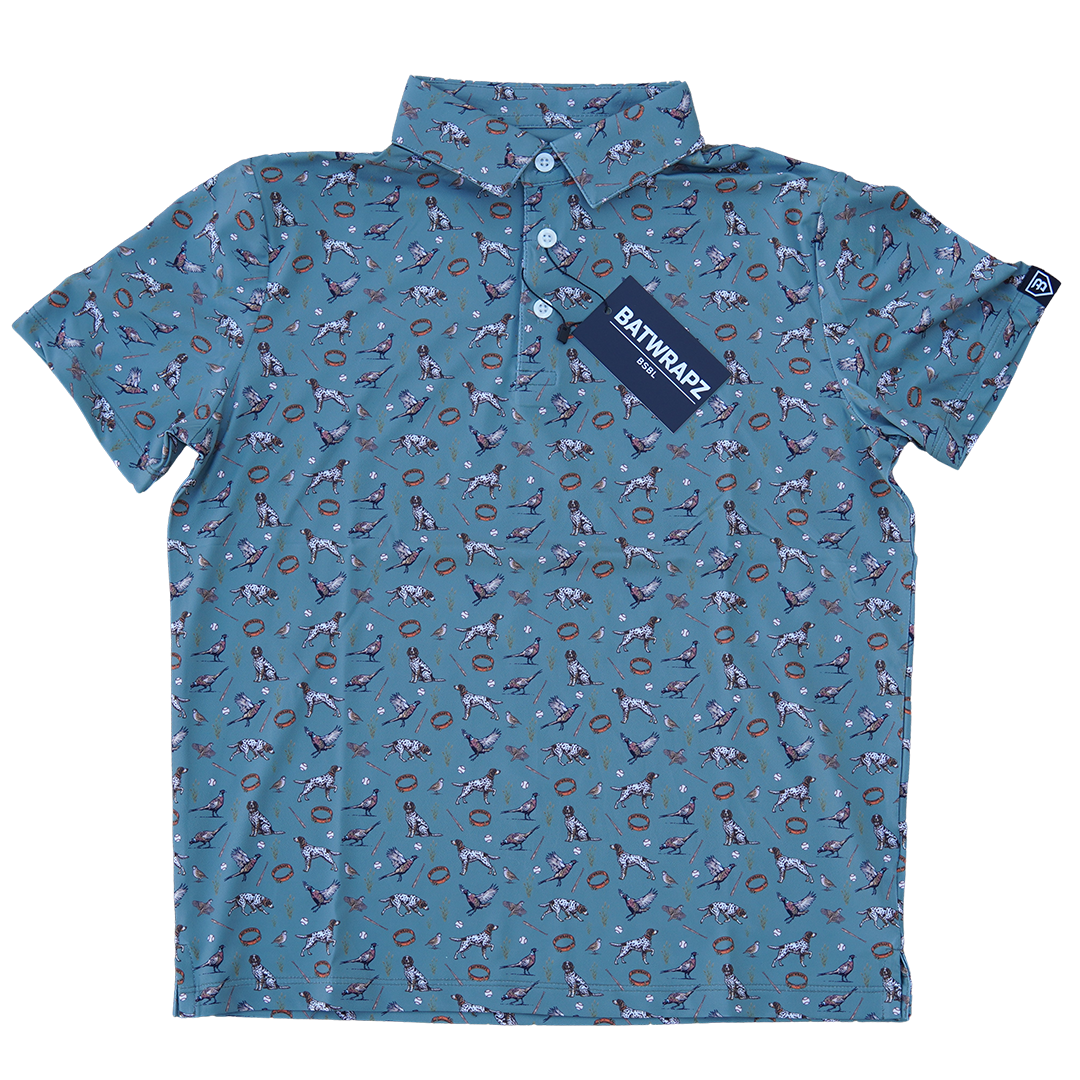 BatWrapz Game Birds Short Sleeve Performance Polo - Youth