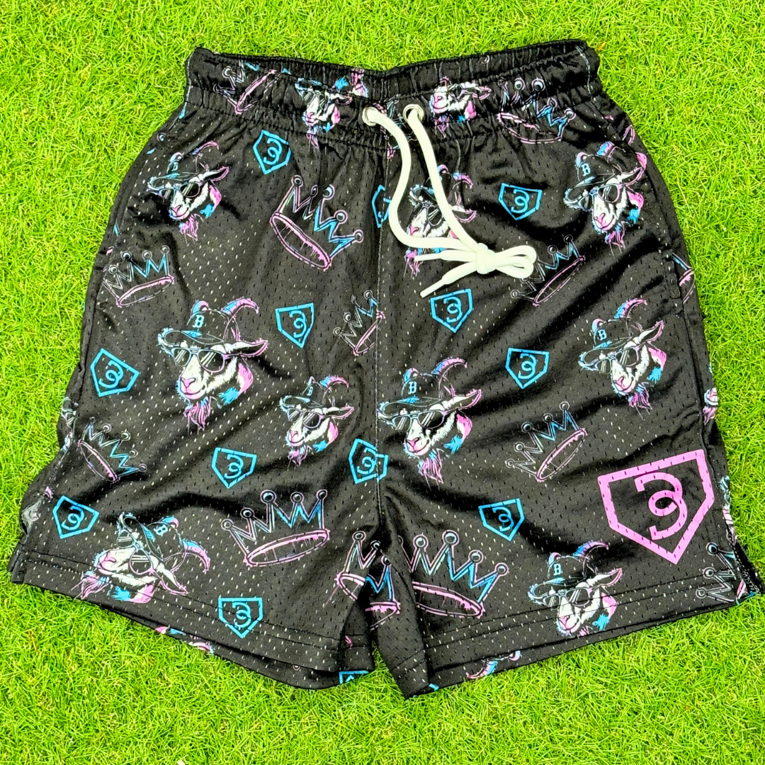 BatWrapz GOAT Training Shorts Black - Youth
