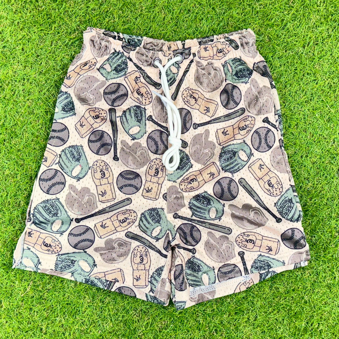 BatWrapz Diamond Camo Training Shorts - Youth