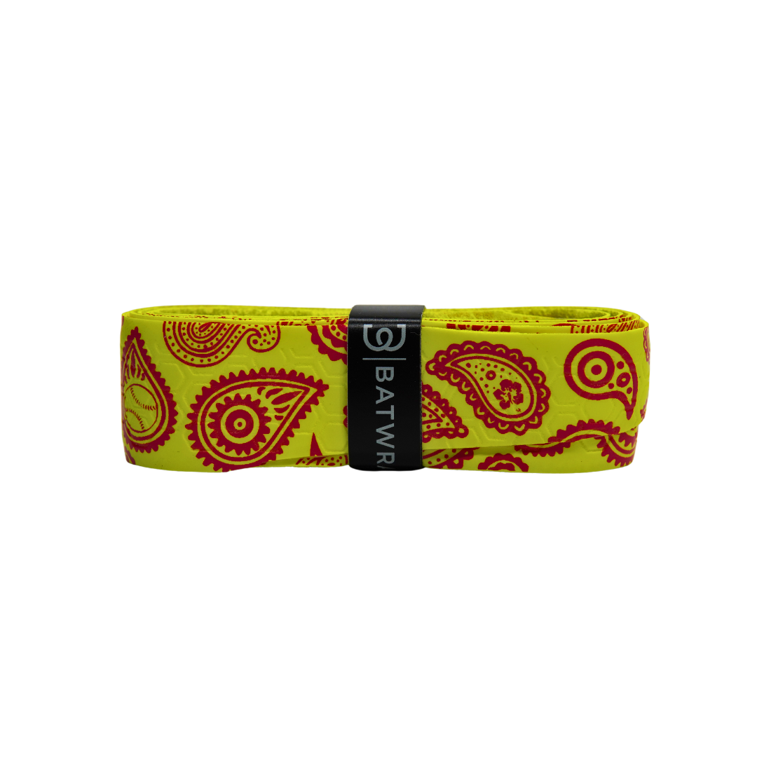 BatWrapz "Neon Pink Paisley" Bat Grip