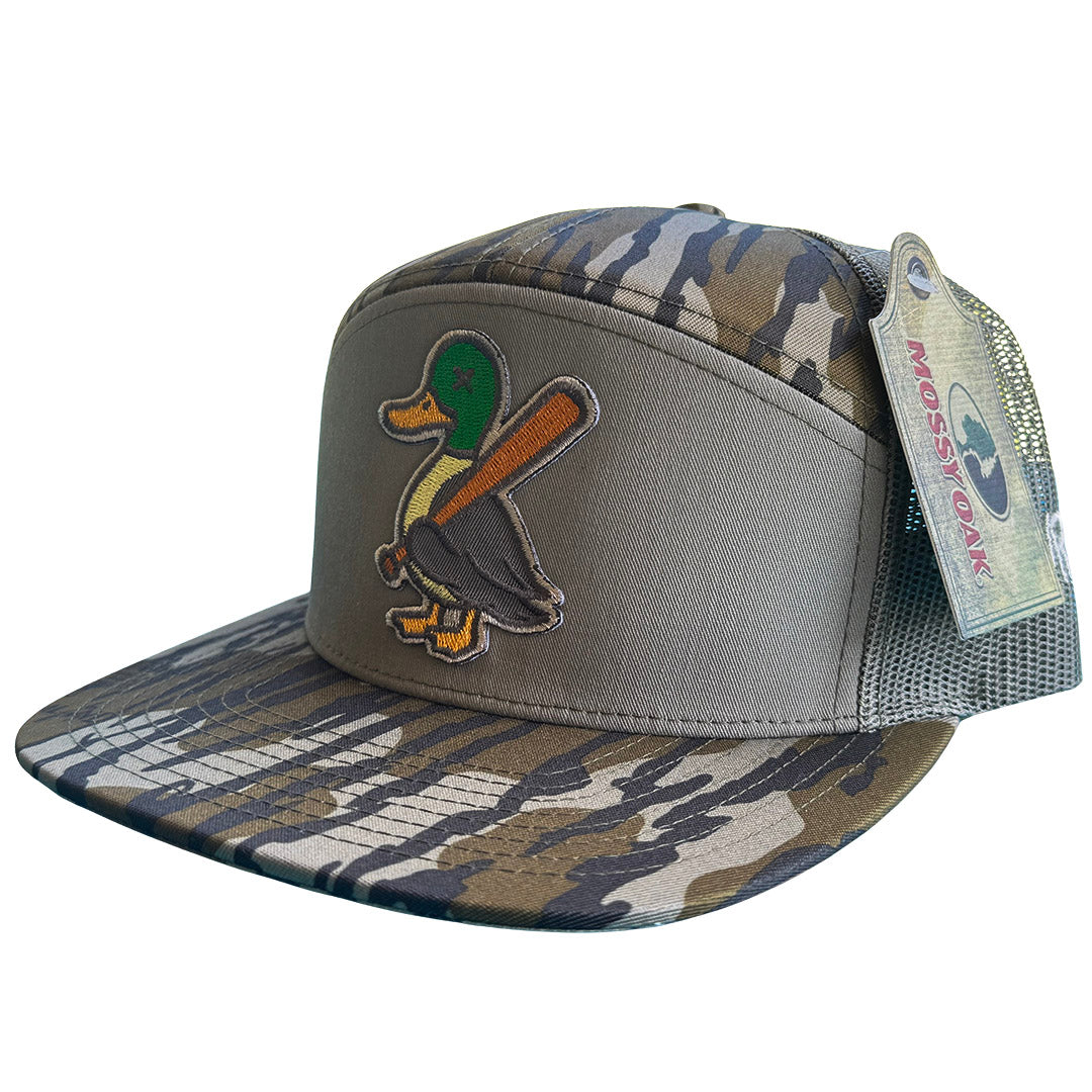 BatWrapz "Quackz" 7 Panel Flat Bill Snap Back Hat - Bottomland