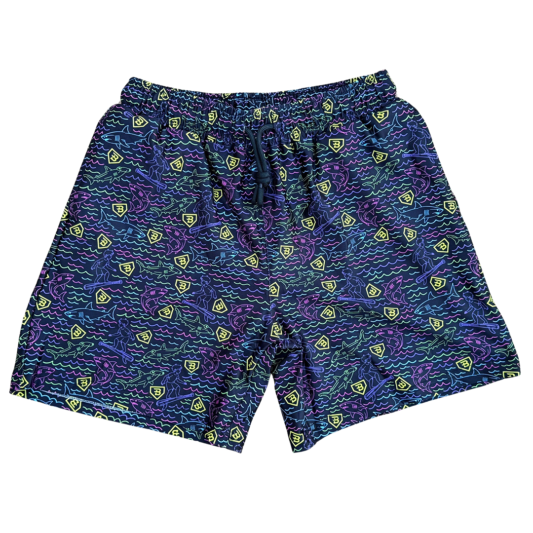 BatWrapz Grand Slam Surf Swim Trunks - Youth