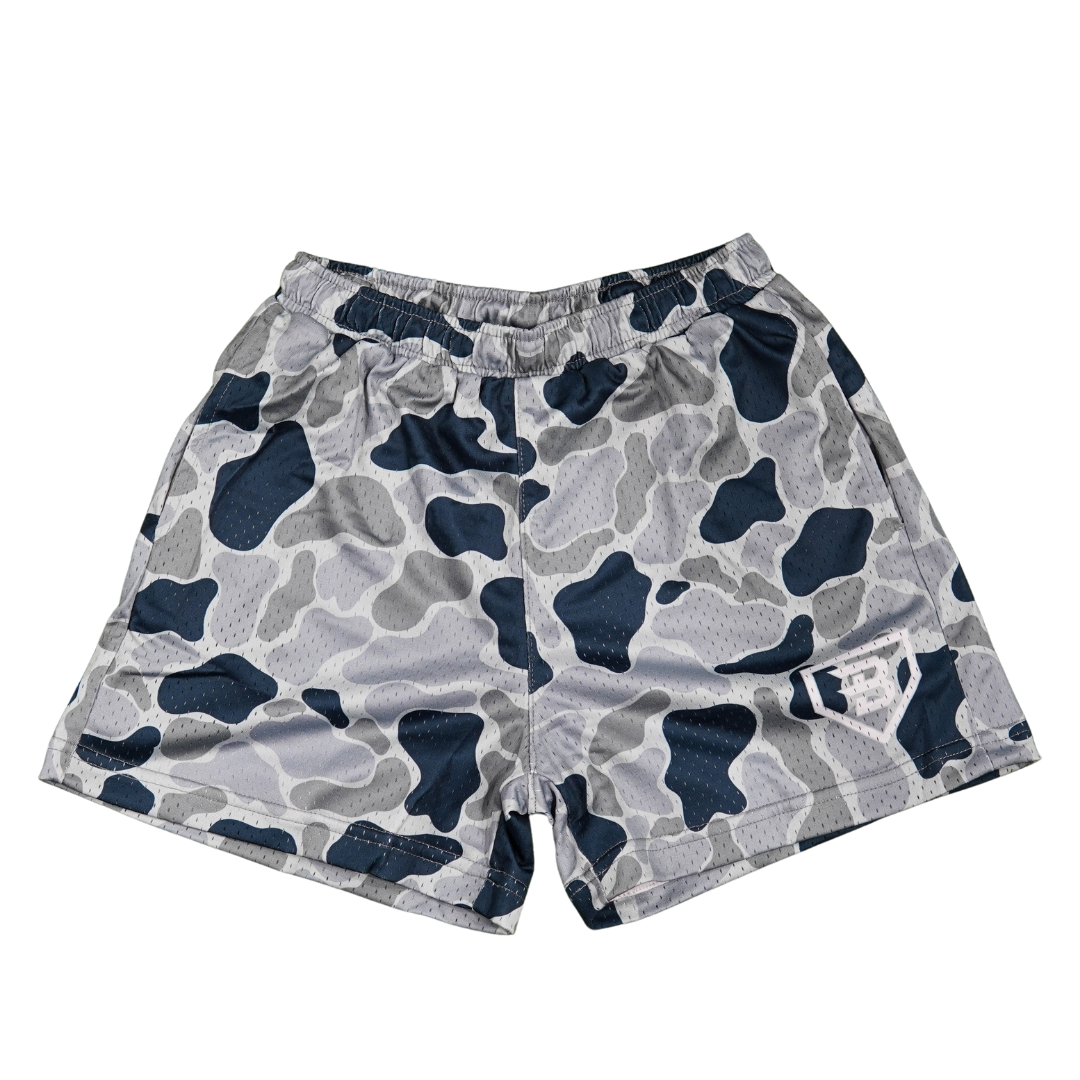 BatWrapz Duck Camo Training Shorts Slate Teal - Adult
