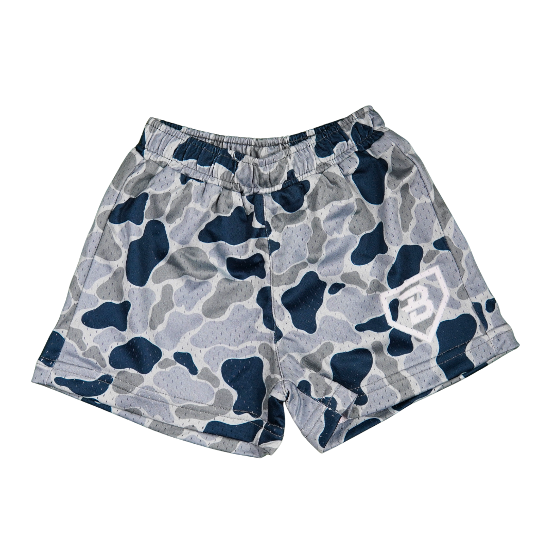 BatWrapz Slate Teal Duck Camo Training Shorts - Toddler