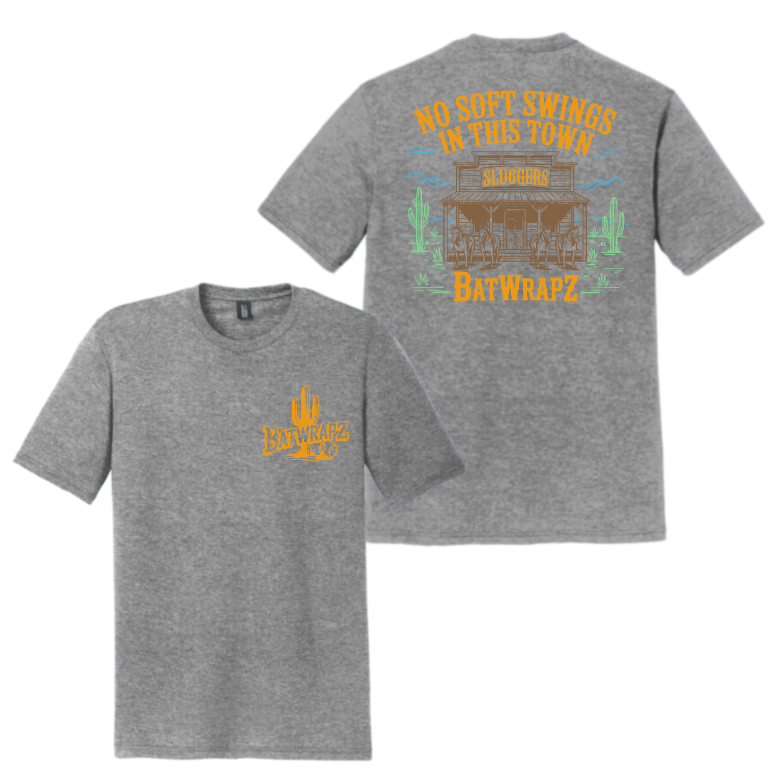 BatWrapz No Soft Swings T-Shirt Grey - Youth