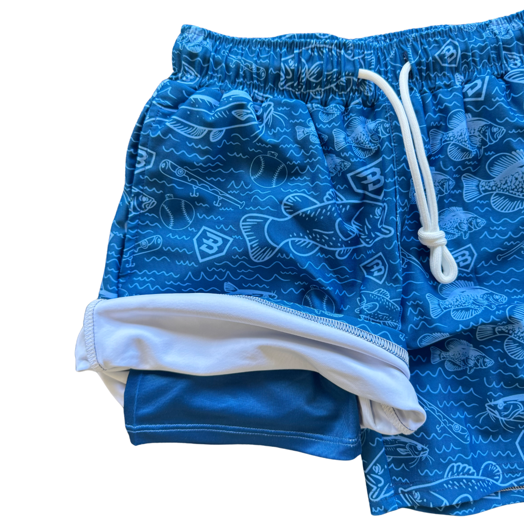 BatWrapz Fishin' for Dingers Swim Trunks - Youth