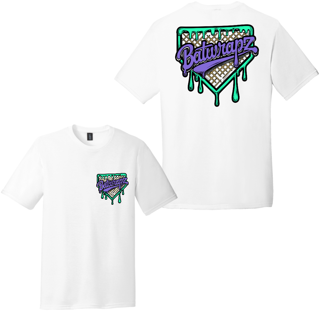 BatWrapz "Waffle" Adult Tee - White