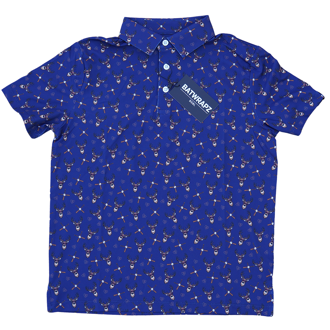 BatWrapz Ballpark Buck Short Sleeve Performance Polo - Youth
