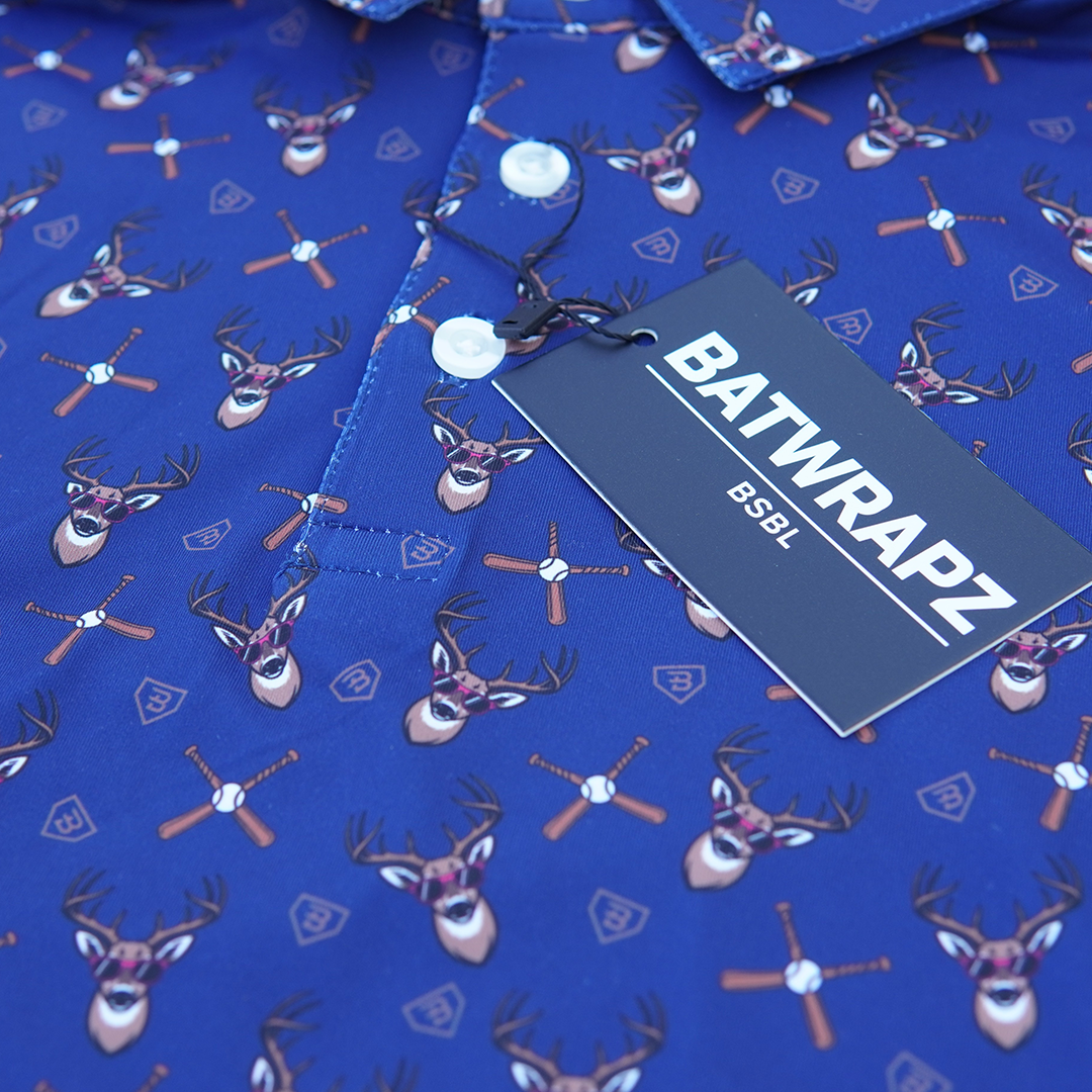 BatWrapz Ballpark Buck Short Sleeve Performance Polo - Youth
