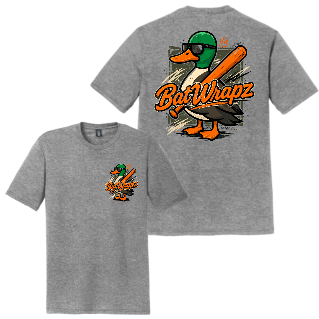 BatWrapz Quackz T-Shirt Grey - Youth
