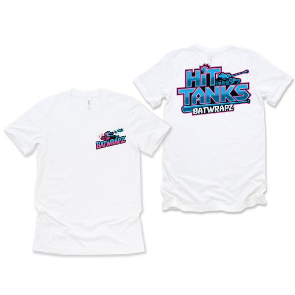 BatWrapz "Hit Tanks" Adult Tee - White