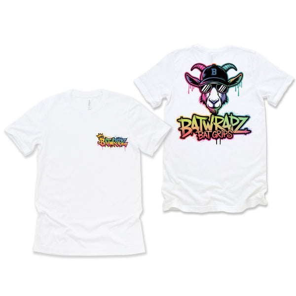 BatWrapz "Graffiti Goat" Youth Tee - White