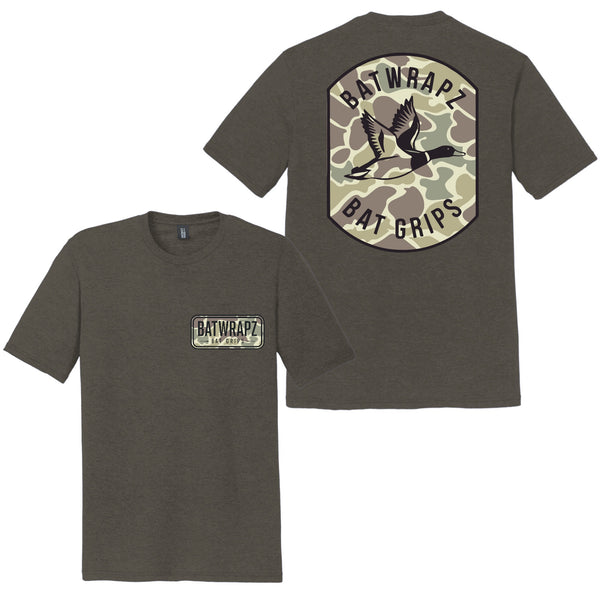 BatWrapz "Camo Duck Badge" Youth Tee - Gray