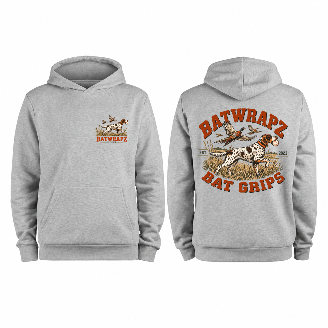 BatWrapz Pheasant Logo Hoodie Youth - Gray