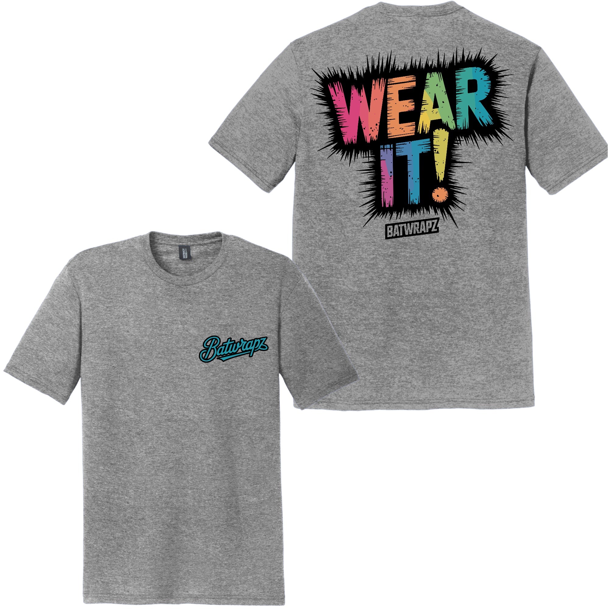 BatWrapz "Wear It!" Youth Tee - Grey