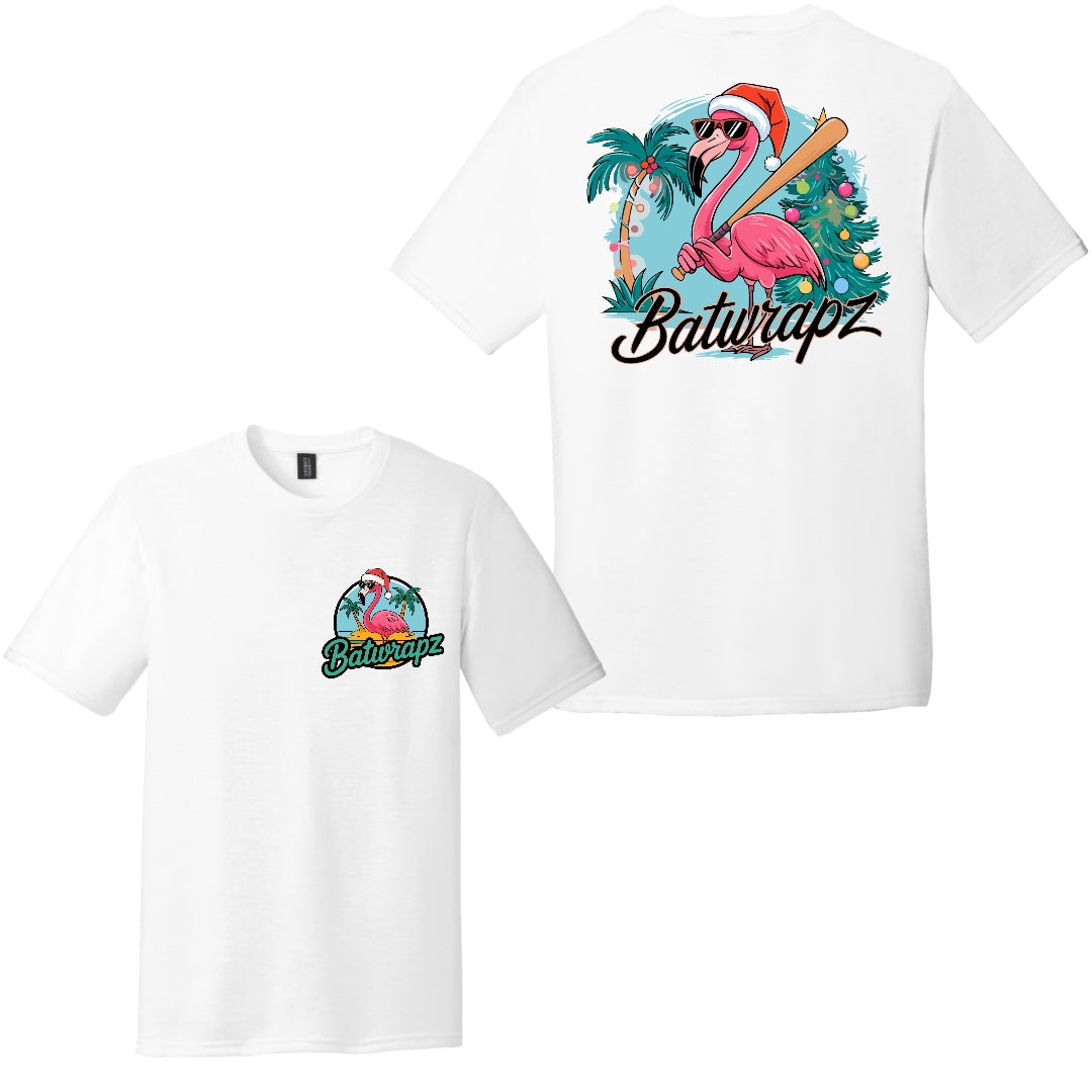 BatWrapz "Tropical Christmas" Youth Tee - White