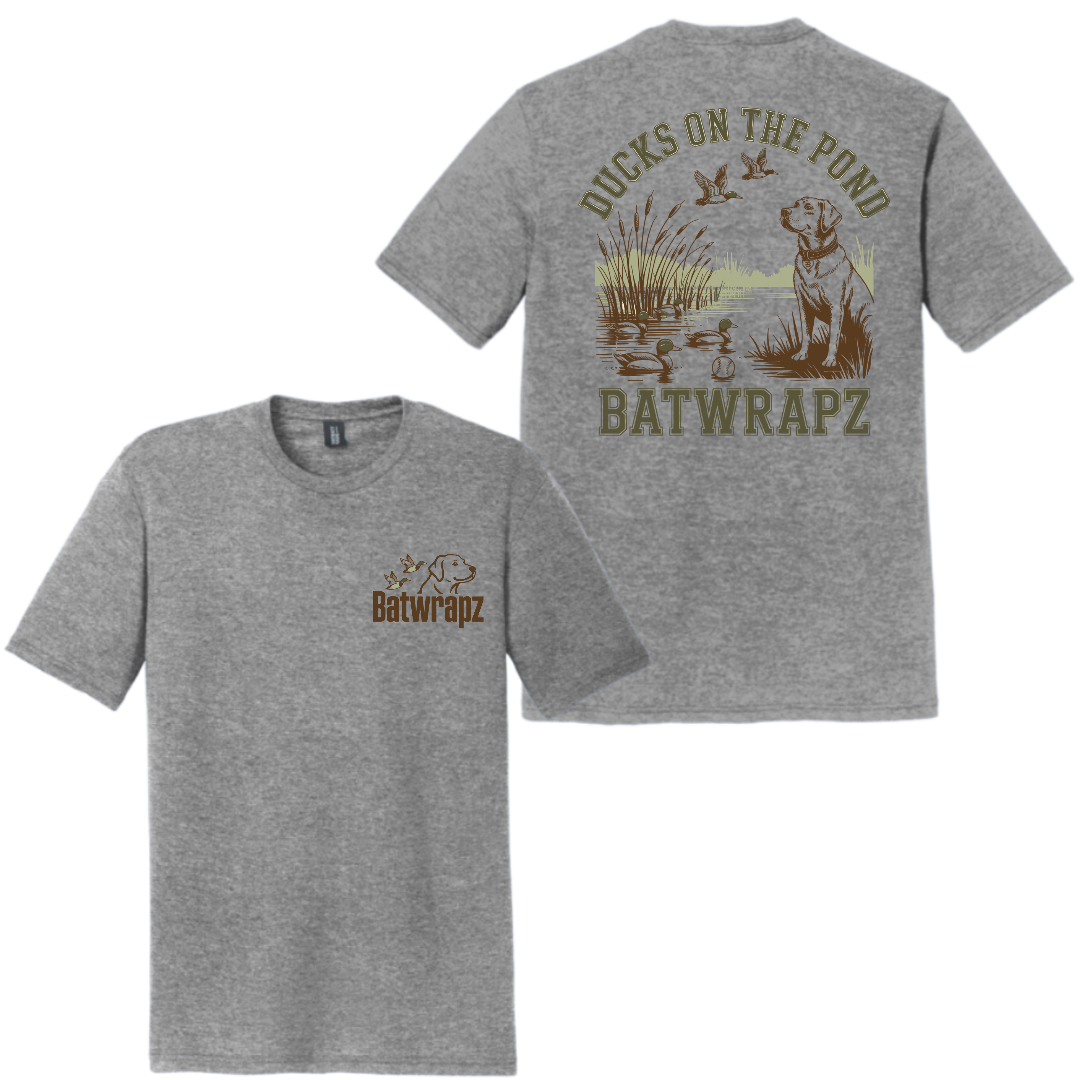 BatWrapz Ducks on the Pond Youth T-Shirt - Gray