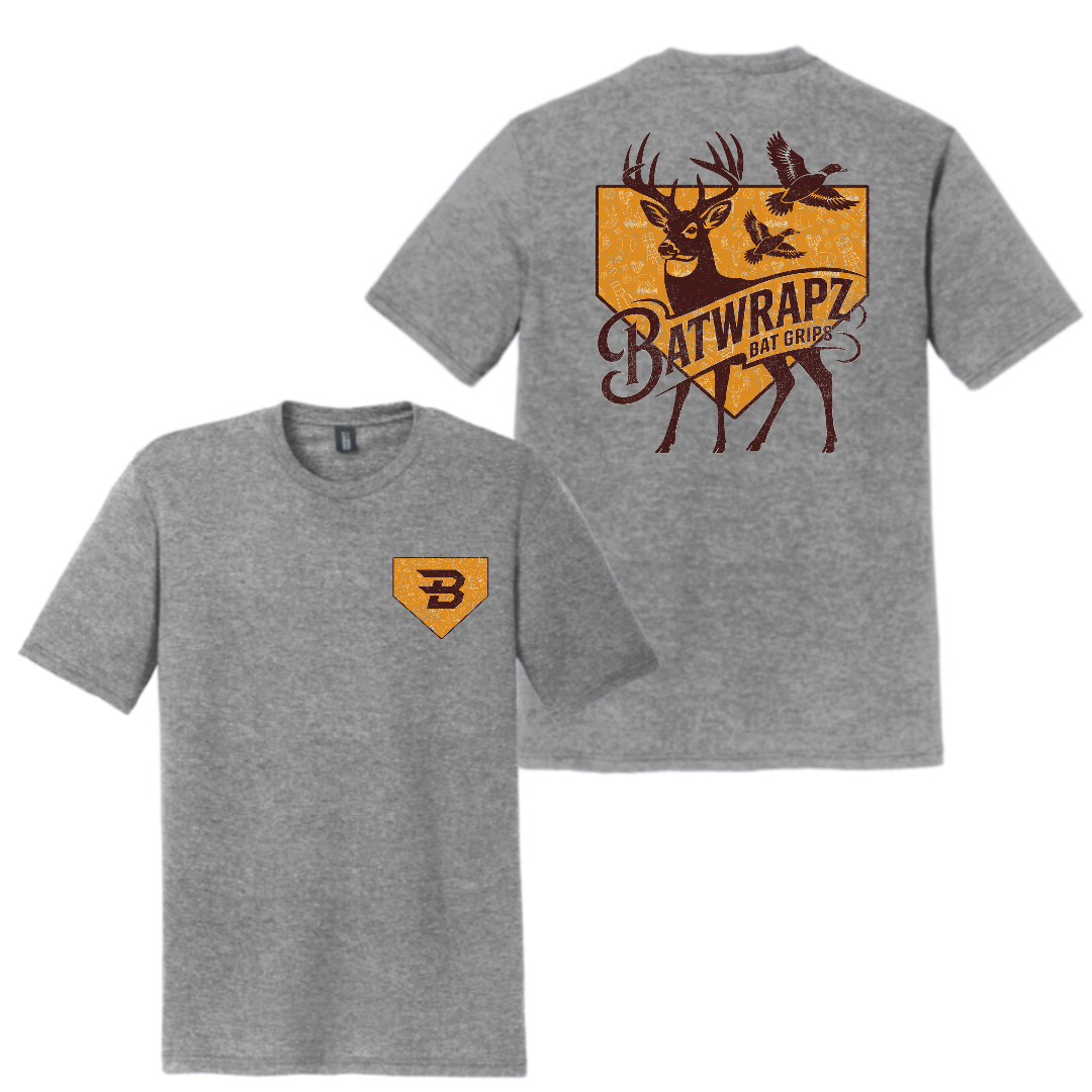 BatWrapz Back Forty T-Shirt Grey - Youth