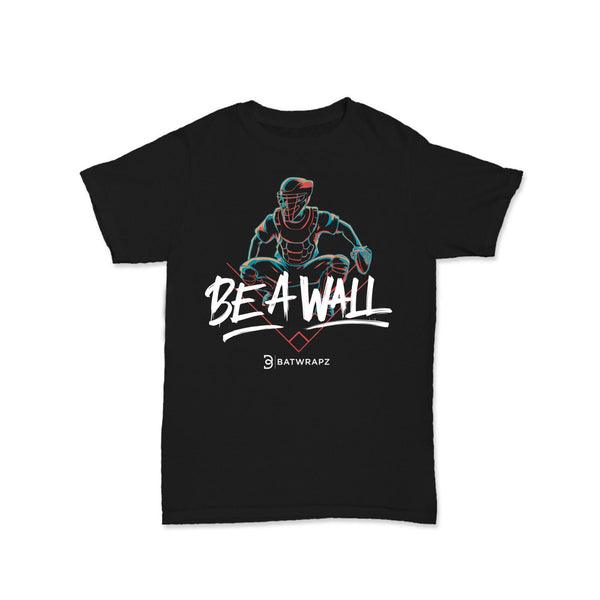 BatWrapz "Be A Wall" Youth T-Shirt - Black