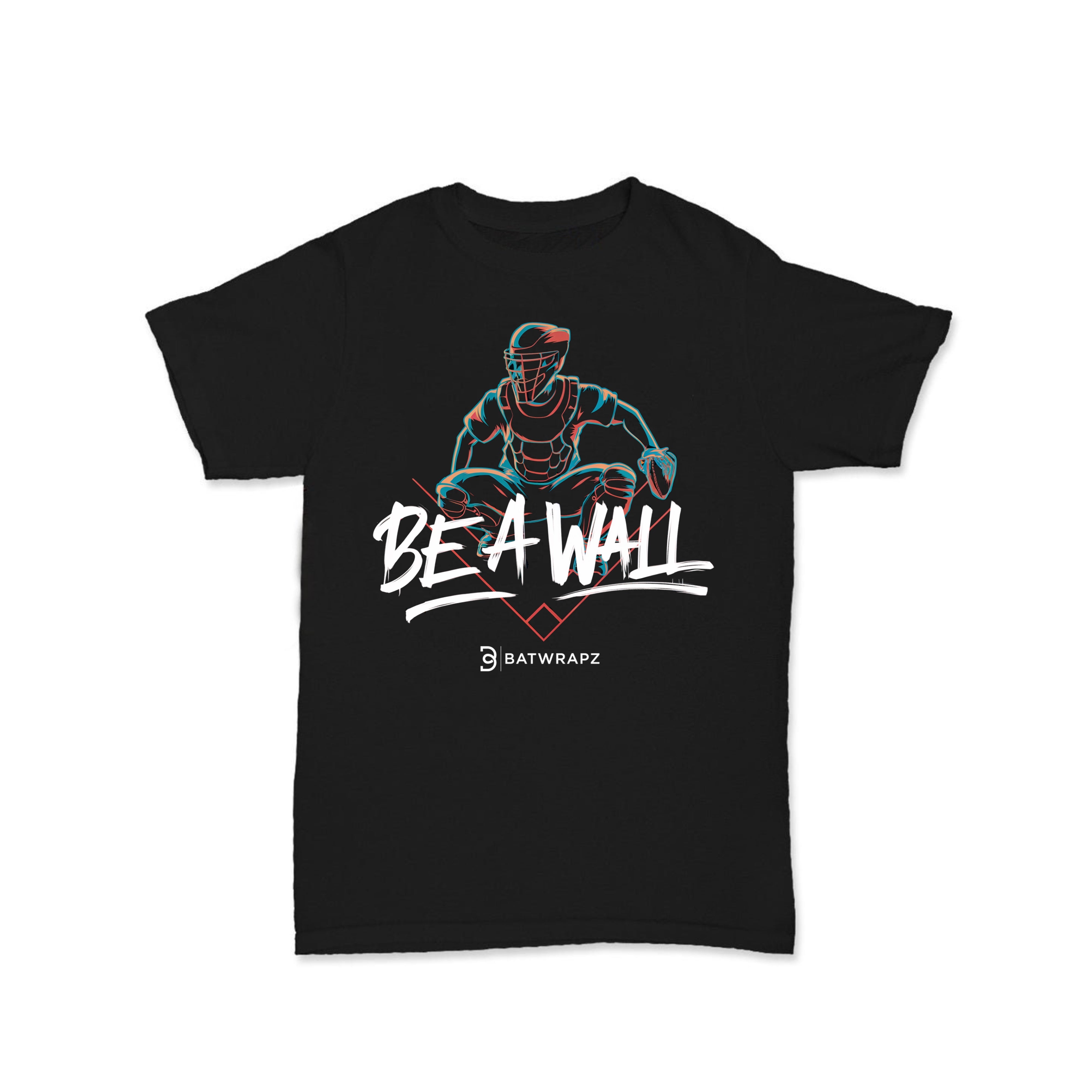 BatWrapz "Be A Wall" Adult T-Shirt - Black