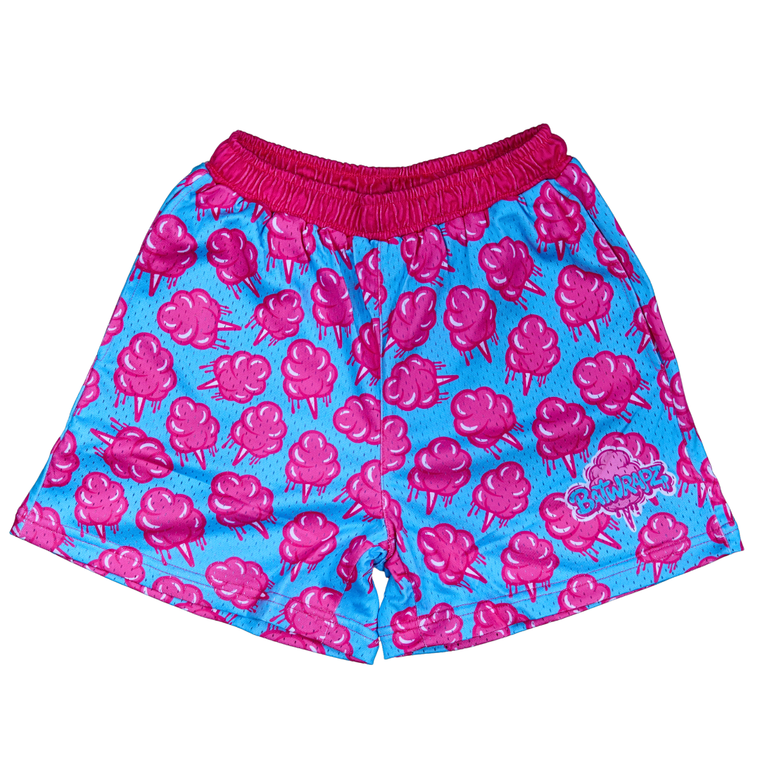 BatWrapz Cotton Candy Training Shorts Blue - Youth