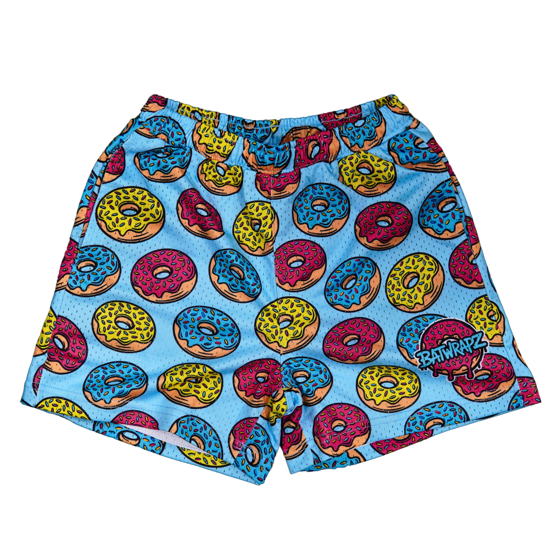 BatWrapz Donut Training Shorts Blue - Youth
