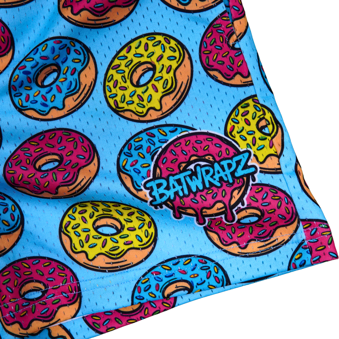 BatWrapz Donut Training Shorts Blue - Youth