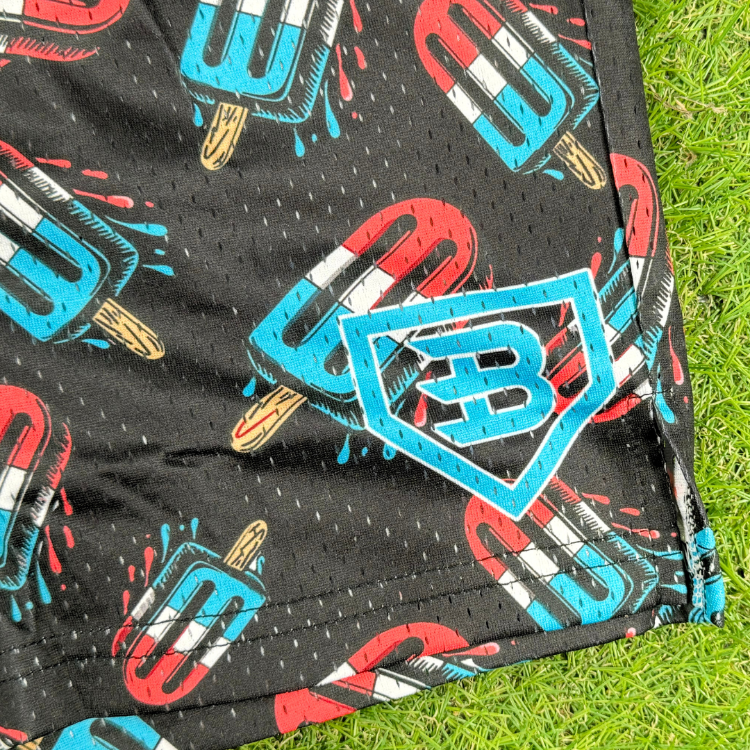 BatWrapz Patriotic Pops Training Shorts - Youth