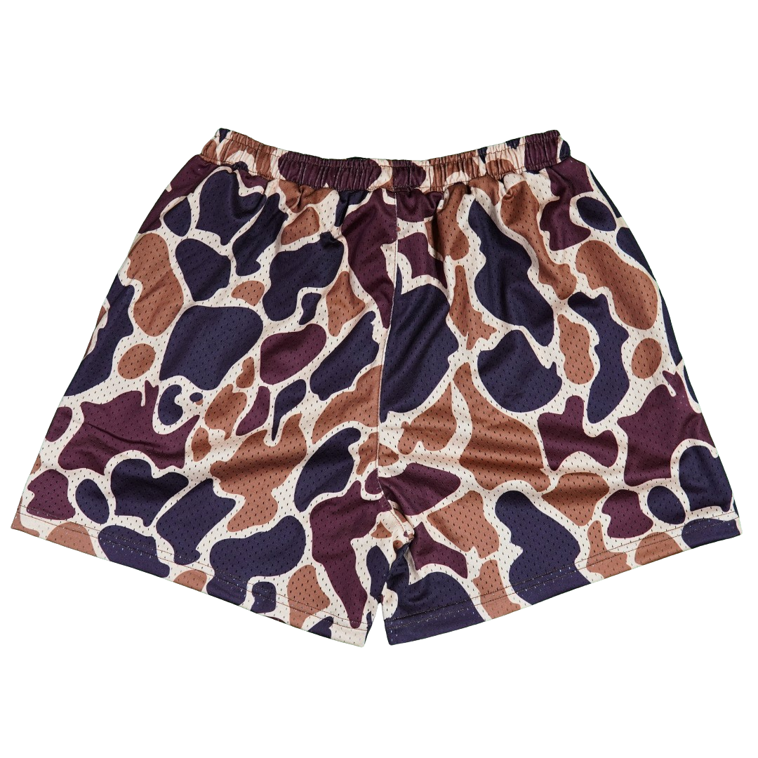 BatWrapz Vintage Duck Camo Training Shorts Brown - Adult