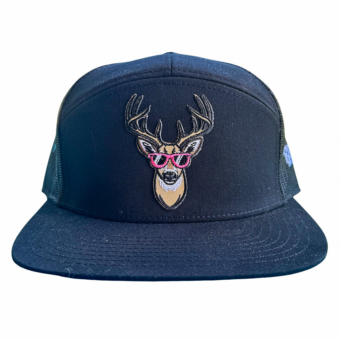 BatWrapz "Ballpark Buck" Hat 7 Panel Snap Back - Black
