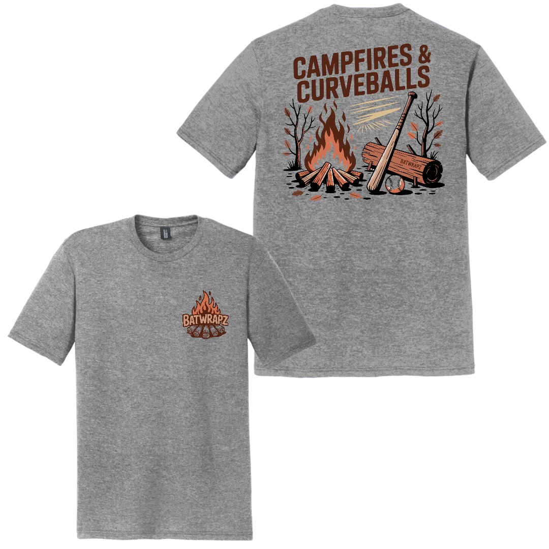 BatWrapz Baseball Fall Camp Youth T-Shirt - Grey