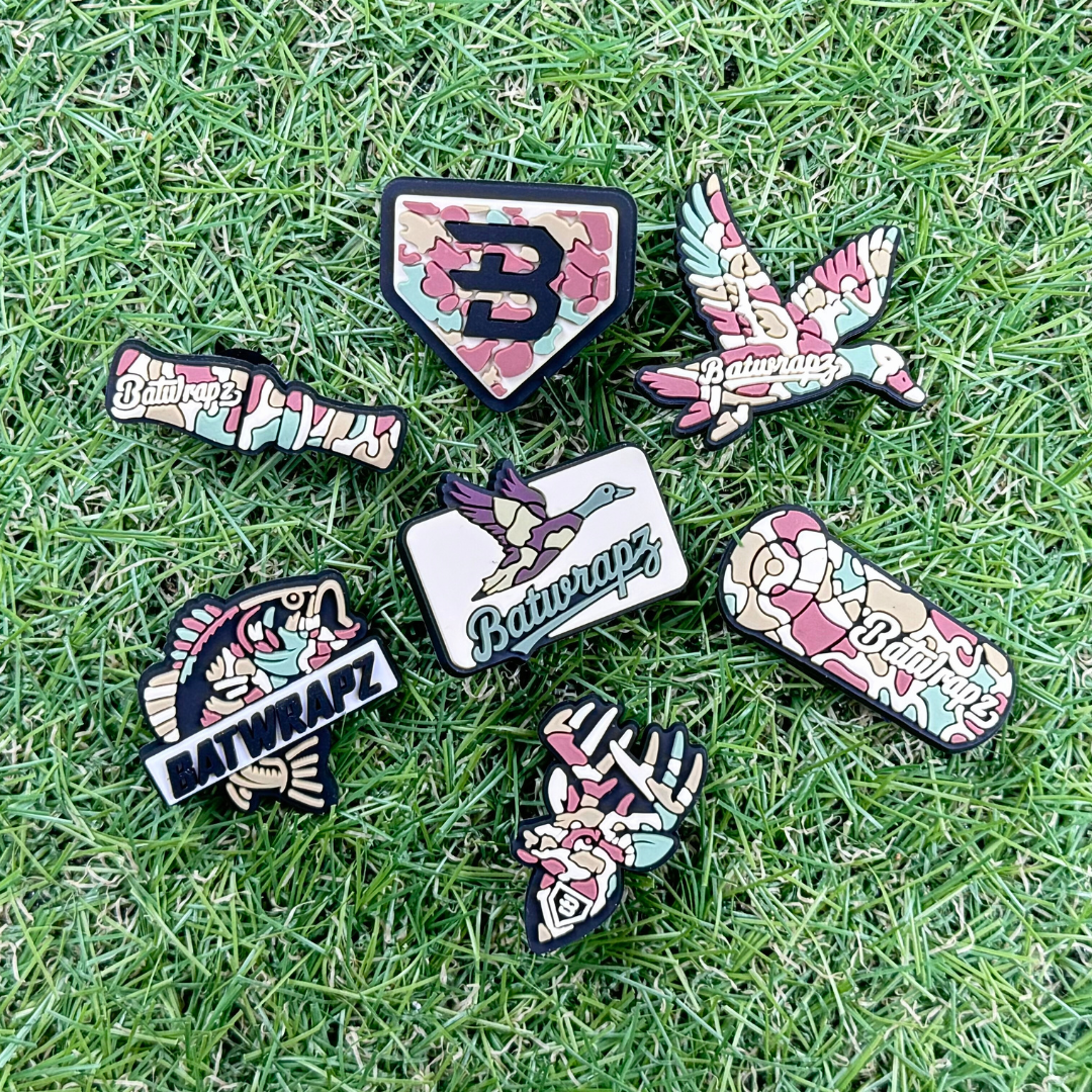 BatWrapz Baseball Camo Jibbitz (Set of 7)