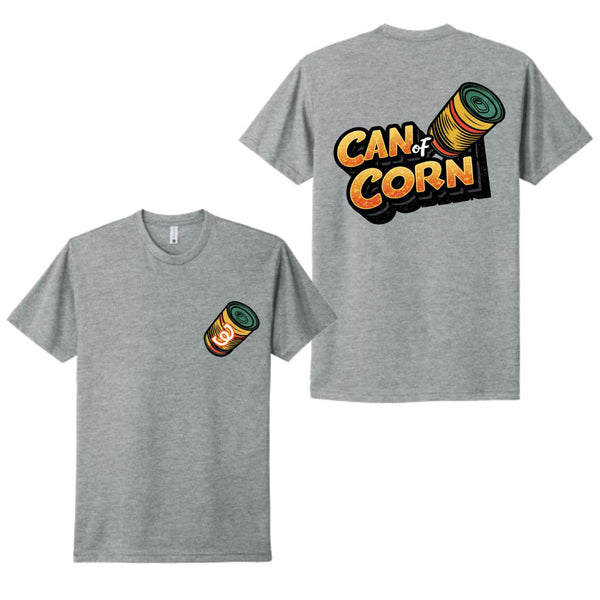 BatWrapz Can of Corn Adult Tee - Heather Gray